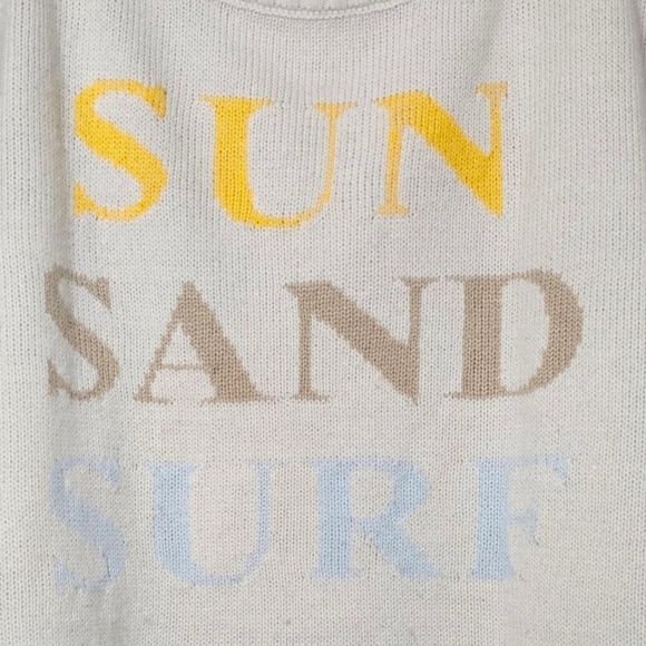 saltwater LUXE Take Me to Paradise Sweater in Cream•Size Large•NWOT! - Picture 3 of 9